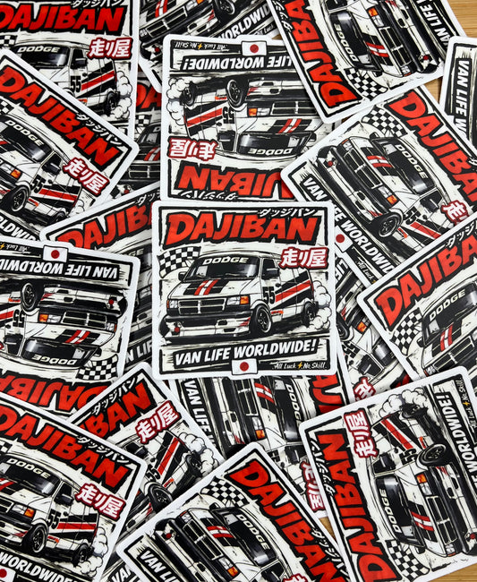 *Dajiban Van Life Worldwide Die Cut Sticker